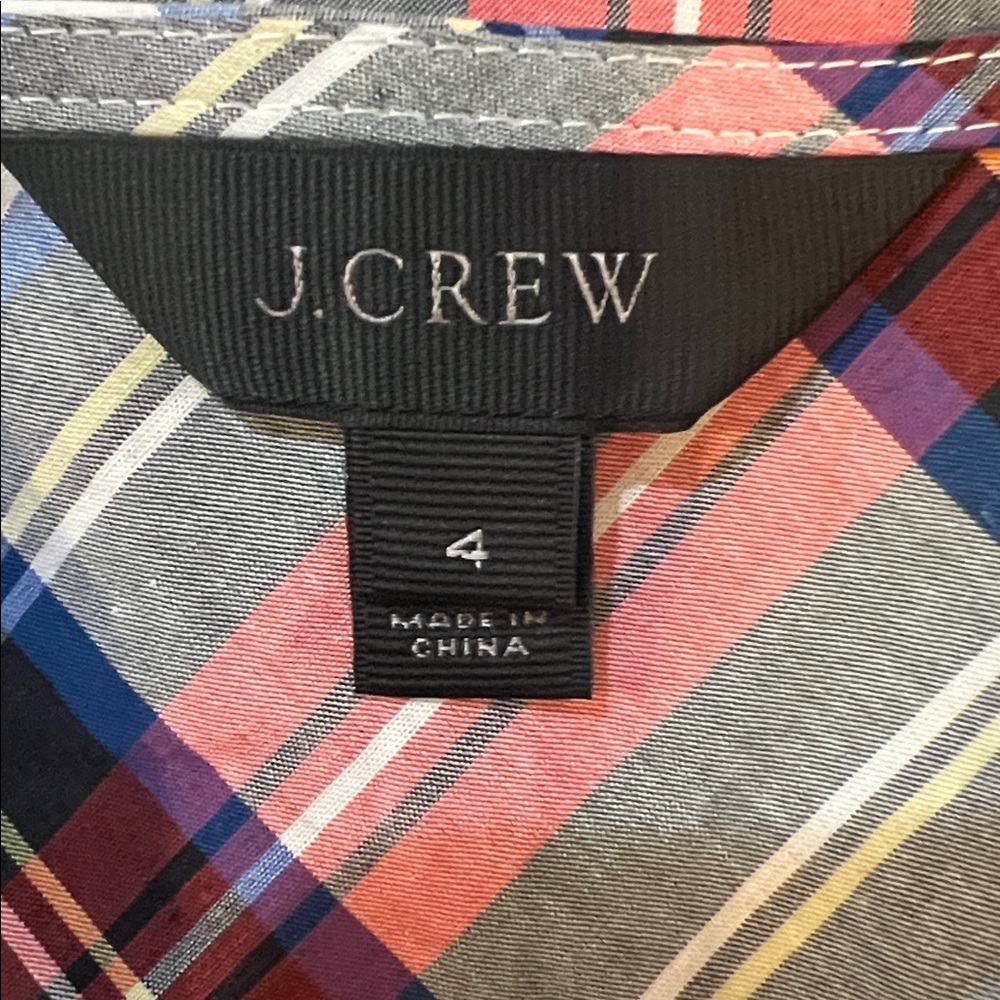 J. Crew Holiday Rattan Design Sleeveless Top with Black Bow Size 4 - Picture 4 of 10